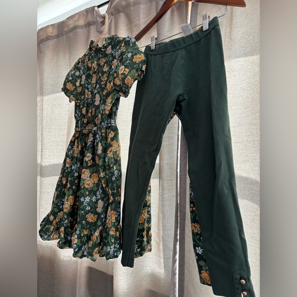 Janie and Jack dress and two leggings. Dress Sz 14 and leggings 12. - Picture 6 of 11
